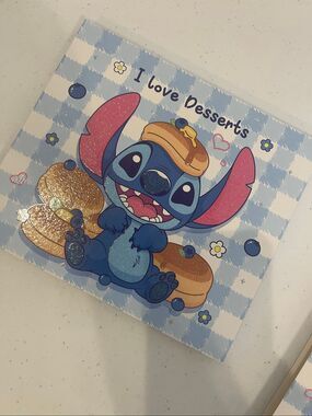Stitch I Love Desserts 42 color eyeshadow palette with mirror. New